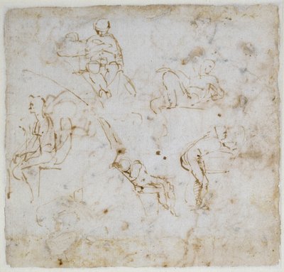 Estudio de figura, c.1511 de Michelangelo Buonarroti